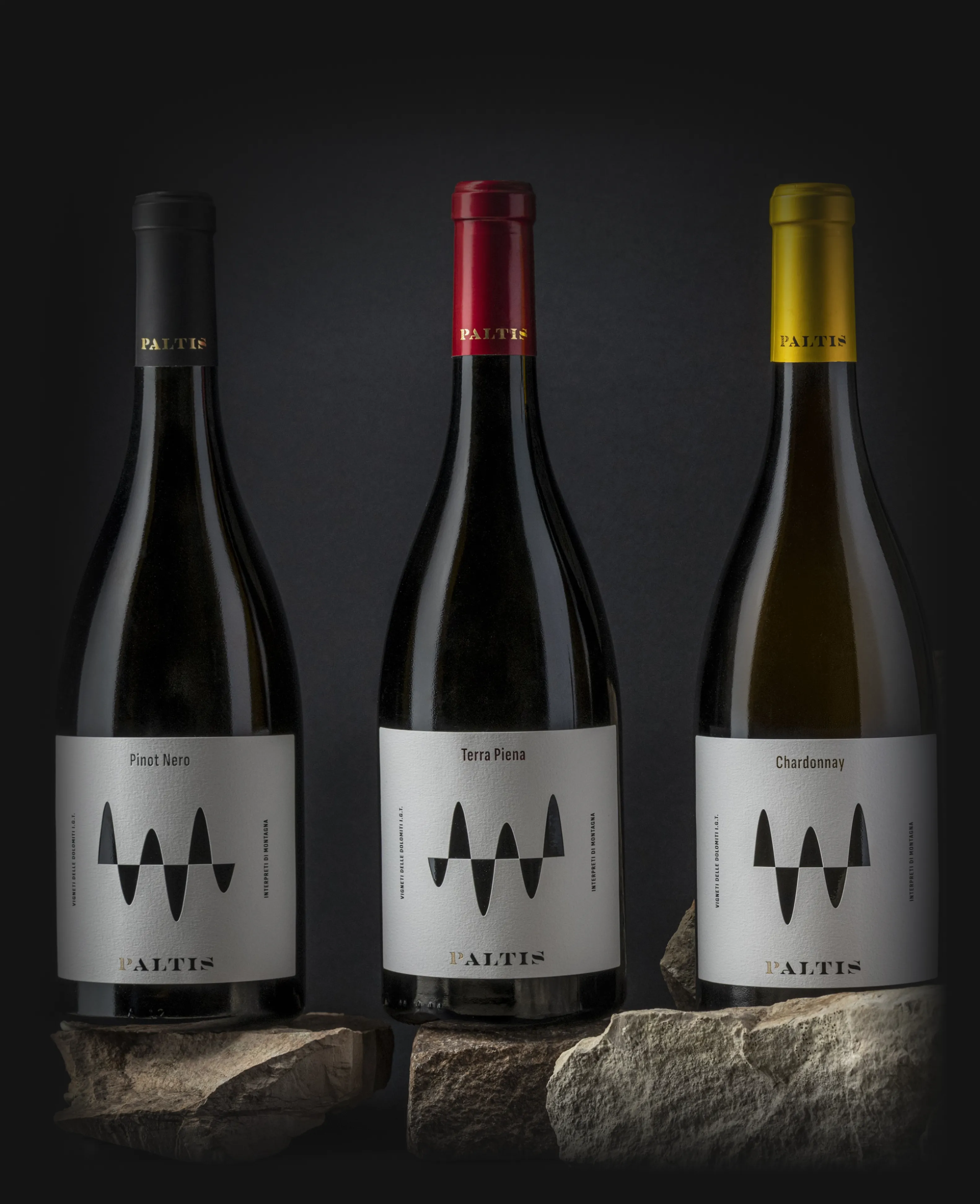 Cofanetto Paltis Interpreti di Montagna con Chardonnay, Pinot Nero e Terra Piena